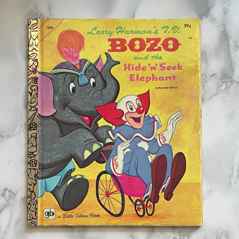 Vintage Golden Books - Bozo the clown